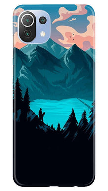 Mountains Mobile Back Case for Mi 11 5G (Design - 186)