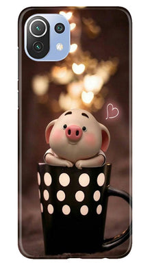 Cute Bunny Mobile Back Case for Mi 11 5G (Design - 213)