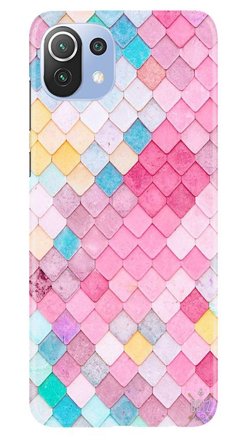 Pink Pattern Case for Mi 11 Lite 5G  (Design No. 215)