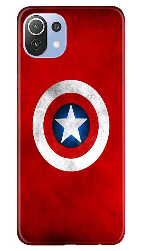 Captain America Case for Mi 11 Lite 5G  (Design No. 249)