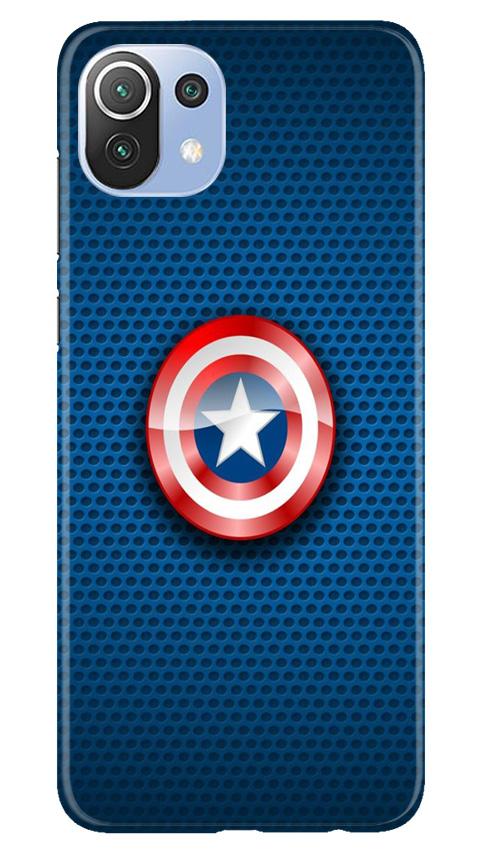 Captain America Shield Case for Mi 11 Lite 5G  (Design No. 253)