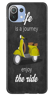 Life is a Journey Mobile Back Case for Mi 11 Lite 5G  (Design - 261)