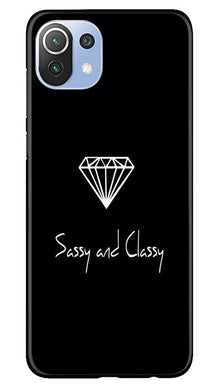 Sassy and Classy Mobile Back Case for Mi 11 5G (Design - 264)