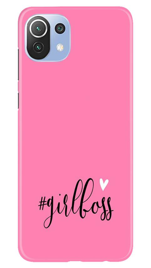 Girl Boss Pink Case for Mi 11 Lite 5G  (Design No. 269)