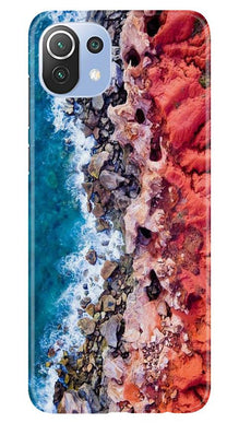 Sea Shore Mobile Back Case for Mi 11 Lite 5G  (Design - 273)