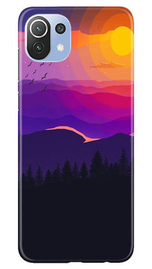Sun Set Mobile Back Case for Mi 11 Lite 5G  (Design - 279)