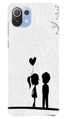 Cute Kid Couple Mobile Back Case for Mi 11 Lite 5G  (Design - 283)