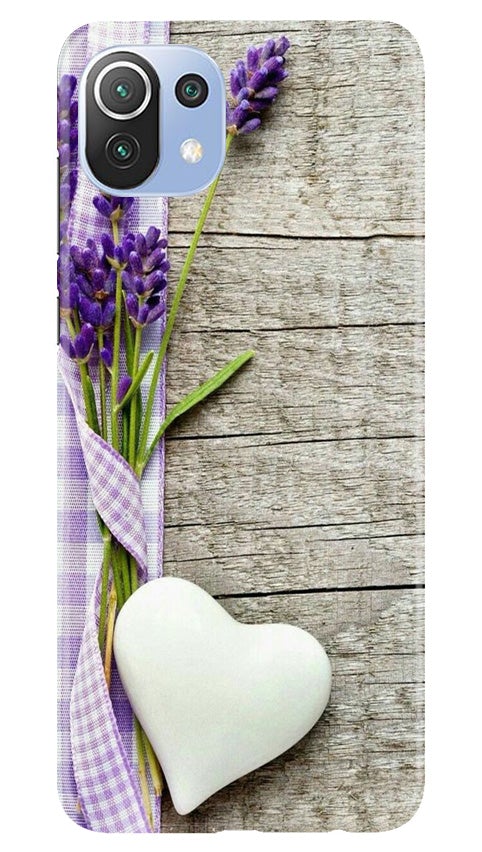 White Heart Case for Mi 11 5G (Design No. 298)
