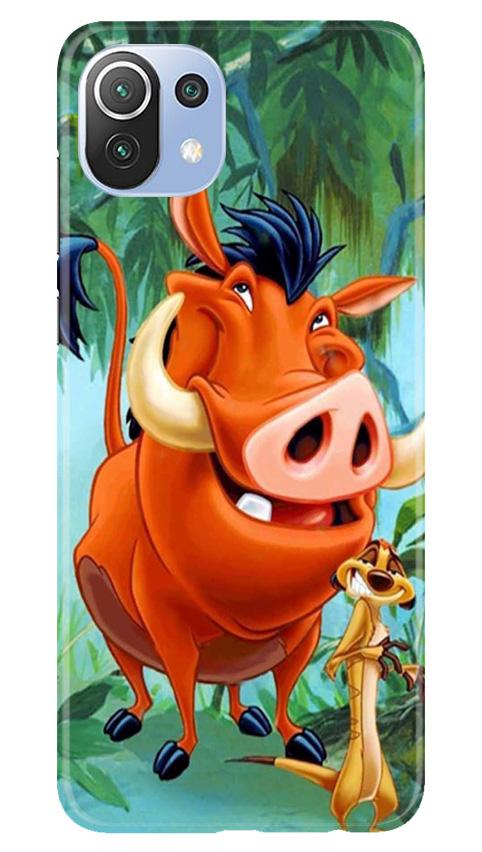 Timon and Pumbaa Mobile Back Case for Mi 11 Lite 5G (Design - 305)