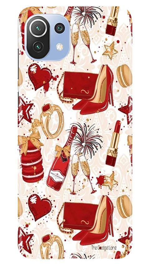 Girlish Mobile Back Case for Mi 11 Lite 5G (Design - 312)