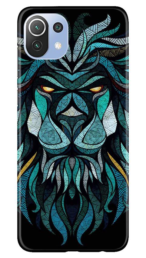 Lion Mobile Back Case for Mi 11 Lite 5G (Design - 314)