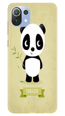 Panda Bear Mobile Back Case for Mi 11 5G(Design - 317)