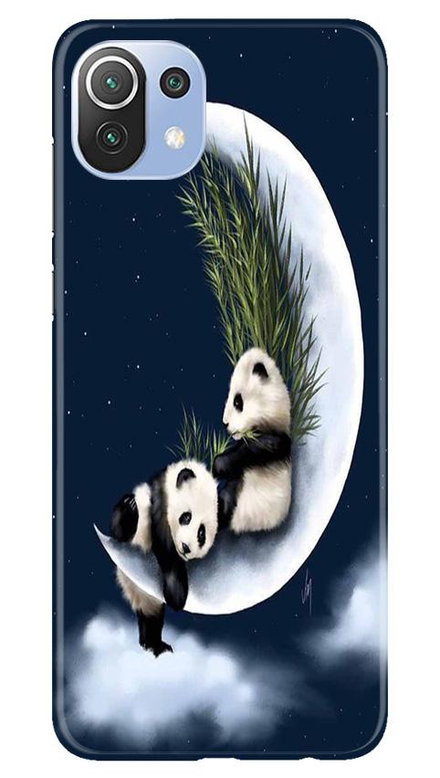 Panda Moon Mobile Back Case for Mi 11 Lite 5G (Design - 318)