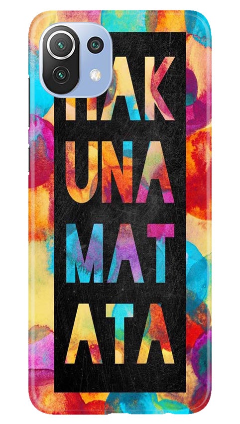 Hakuna Matata Mobile Back Case for Mi 11 5G(Design - 323)