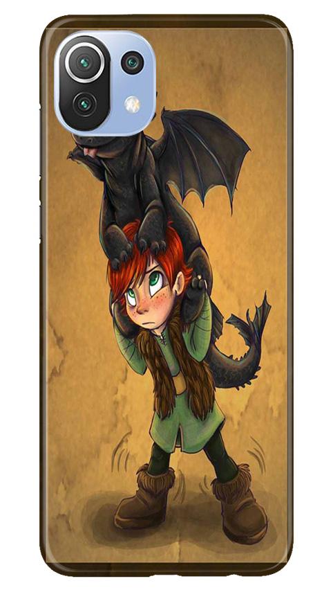 Dragon Mobile Back Case for Mi 11 Lite 5G (Design - 336)
