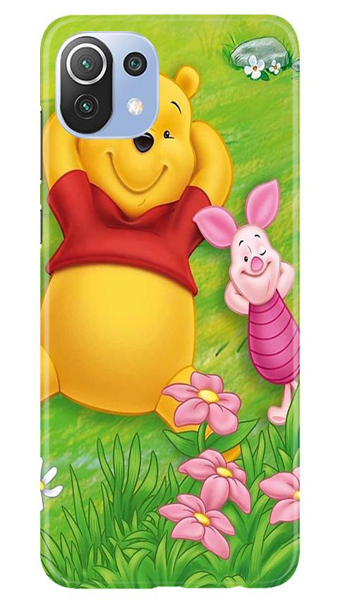 Winnie The Pooh Mobile Back Case for Mi 11 Lite 5G (Design - 348)