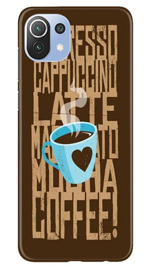 Love Coffee Mobile Back Case for Mi 11 5G(Design - 351)