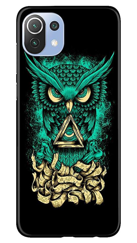 Owl Mobile Back Case for Mi 11 Lite 5G (Design - 358)