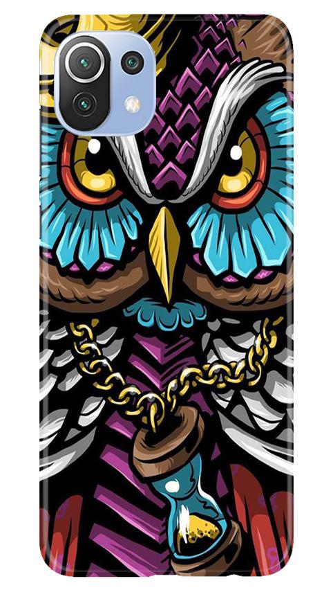 Owl Mobile Back Case for Mi 11 Lite 5G (Design - 359)