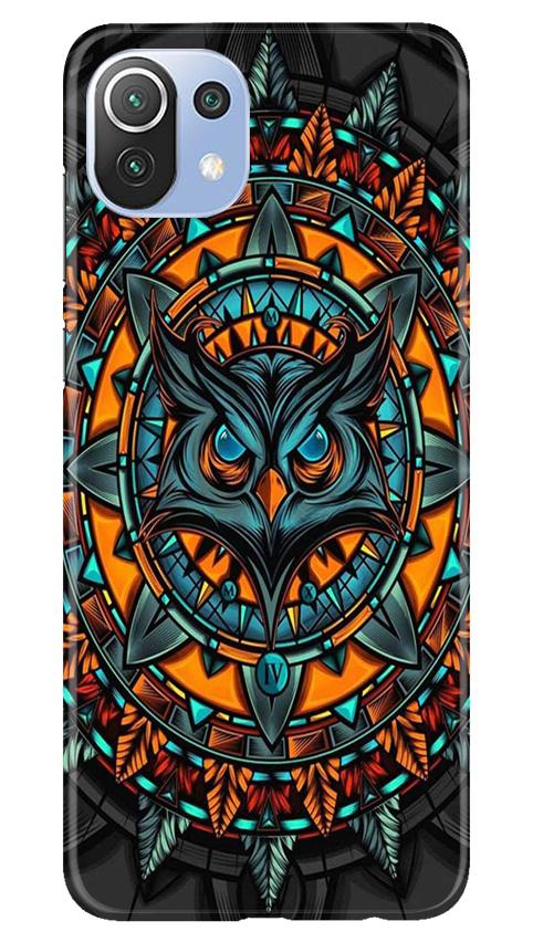 Owl Mobile Back Case for Mi 11 Lite 5G (Design - 360)