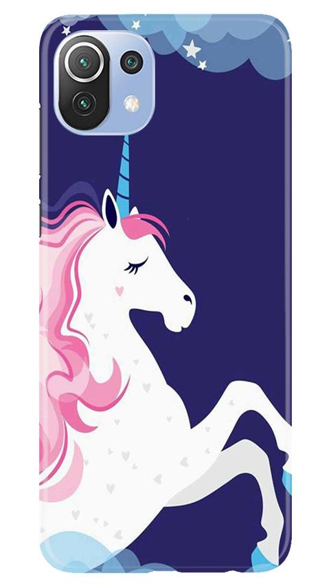 Unicorn Mobile Back Case for Mi 11 Lite 5G (Design - 365)