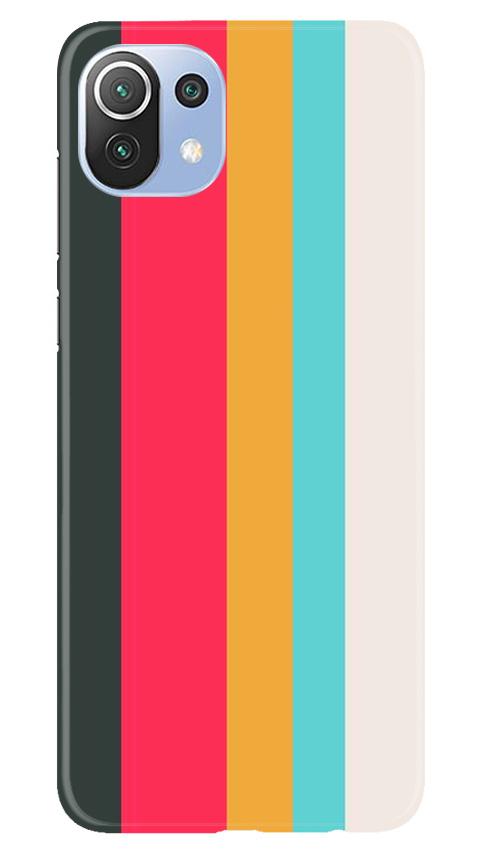 Color Pattern Mobile Back Case for Mi 11 Lite 5G (Design - 369)
