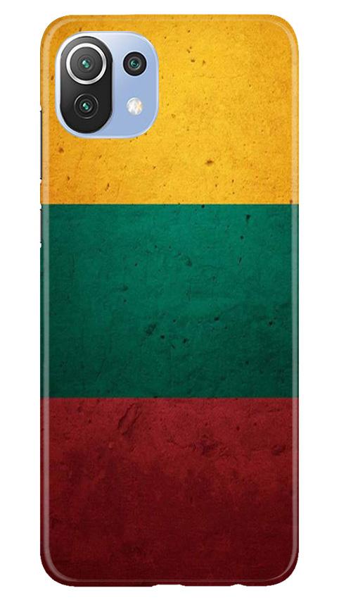 Color Pattern Mobile Back Case for Mi 11 Lite 5G (Design - 374)