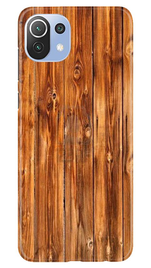 Wooden Texture Mobile Back Case for Mi 11 Lite 5G (Design - 376)