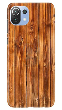 Wooden Texture Mobile Back Case for Mi 11 Lite 5G (Design - 376)