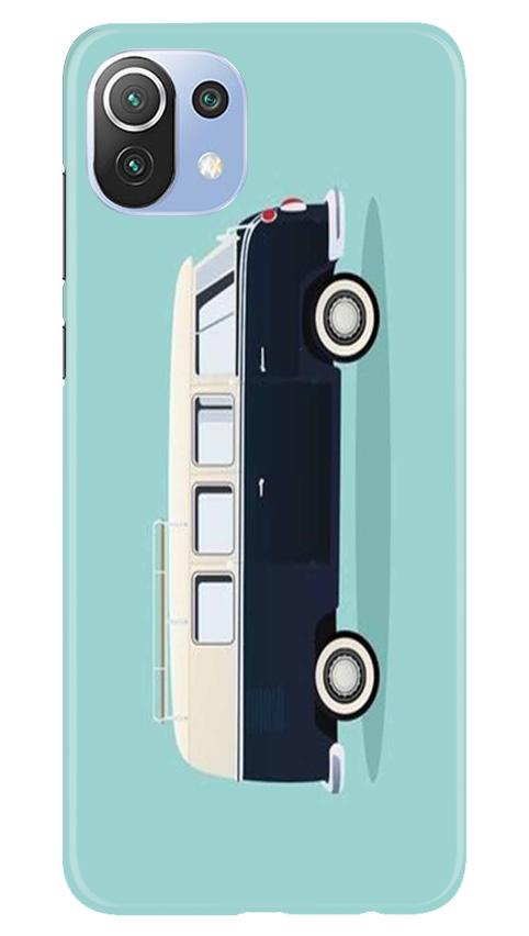 Travel Bus Mobile Back Case for Mi 11 Lite 5G (Design - 379)