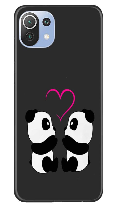 Panda Love Mobile Back Case for Mi 11 5G(Design - 398)