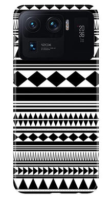 Black white Pattern Mobile Back Case for Mi 11 Ultra (Design - 5)