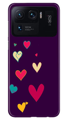 Purple Background Mobile Back Case for Mi 11 Ultra  (Design - 107)
