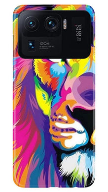 Colorful Lion Mobile Back Case for Mi 11 Ultra  (Design - 110)