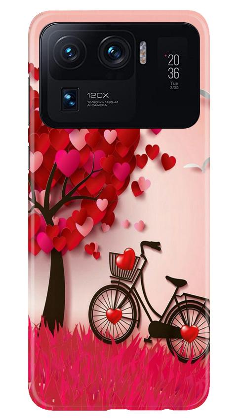 Red Heart Cycle Case for Mi 11 Ultra (Design No. 222)