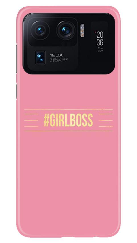 Girl Boss Pink Case for Mi 11 Ultra (Design No. 263)