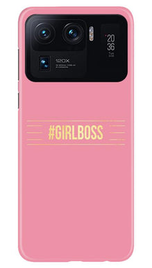 Girl Boss Pink Mobile Back Case for Mi 11 Ultra (Design - 263)
