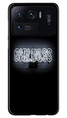 Girl Boss Black Mobile Back Case for Mi 11 Ultra (Design - 268)