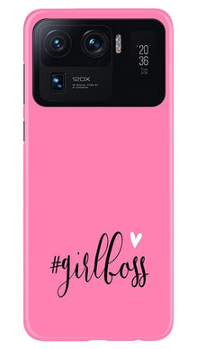 Girl Boss Pink Mobile Back Case for Mi 11 Ultra (Design - 269)