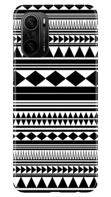 Black white Pattern Mobile Back Case for Mi 11X 5G (Design - 5)