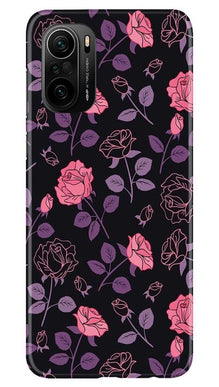 Rose Black Background Mobile Back Case for Mi 11X 5G (Design - 27)