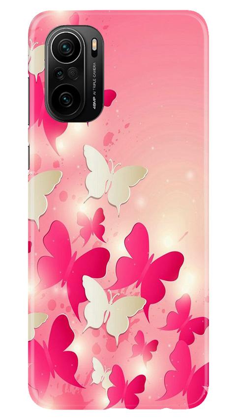 White Pick Butterflies Case for Mi 11X 5G
