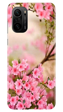 Pink flowers Mobile Back Case for Mi 11X 5G (Design - 69)