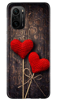 Red Hearts Mobile Back Case for Mi 11X 5G (Design - 80)