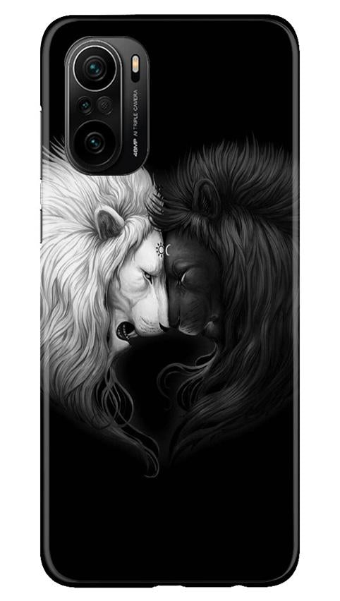 Dark White Lion Case for Mi 11X 5G  (Design - 140)