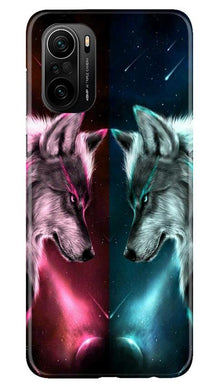Wolf fight Mobile Back Case for Mi 11X 5G (Design - 221)