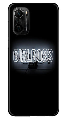 Girl Boss Black Mobile Back Case for Mi 11X 5G (Design - 268)