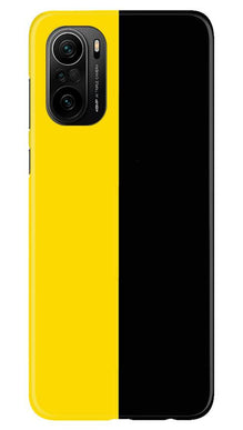 Black Yellow Pattern Mobile Back Case for Mi 11X 5G (Design - 397)