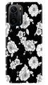 White flowers Black Background Case for Mi 11X Pro 5G