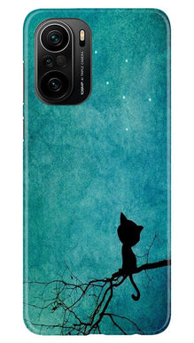 Moon cat Mobile Back Case for Mi 11X Pro 5G (Design - 70)